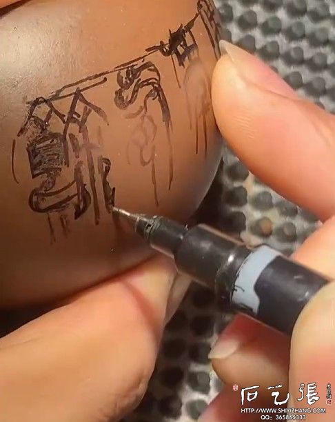 紫砂壶刻字,描写字样
